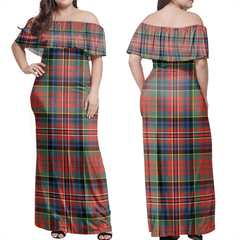 Clan MacPherson Ancient Tartan Hawaii Dress CJ37 Clan MacPherson Tartan Hawaii Dress
