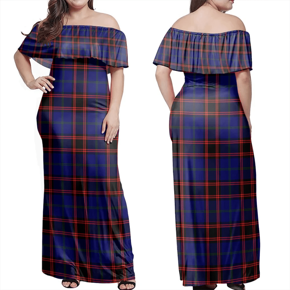 Clan Home Modern Tartan Hawaii Dress FG11 Clan Home/Hume Tartan Hawaii Dress