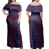 Clan Home Modern Tartan Hawaii Dress FG11 Clan Home/Hume Tartan Hawaii Dress