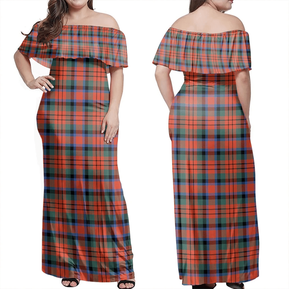 Clan MacDuff Ancient Tartan Hawaii Dress YN27 Clan MacDuff Tartan Hawaii Dress