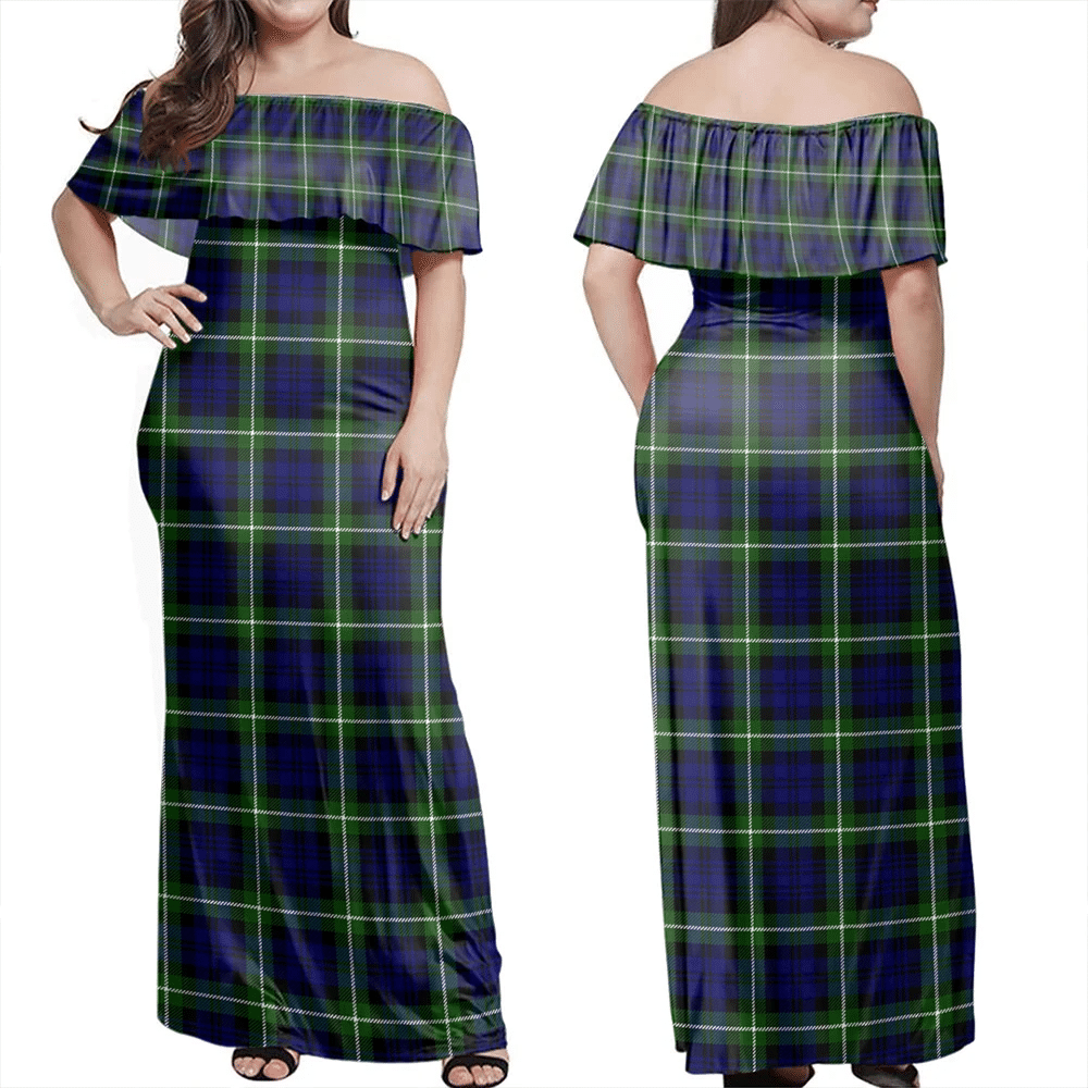 Clan Lamont Modern Tartan Hawaii Dress FL93 Clan Lamont Tartan Hawaii Dress