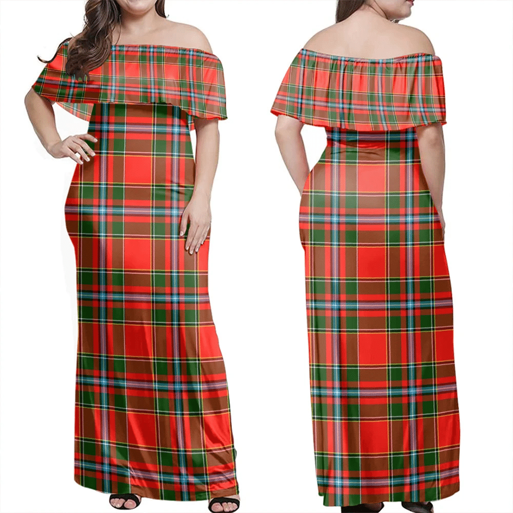 Clan Drummond Of Perth Tartan Hawaii Dress OQ34 Clan Drummond Tartan Hawaii Dress