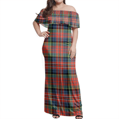 Clan MacPherson Ancient Tartan Hawaii Dress CJ37 Clan MacPherson Tartan Hawaii Dress