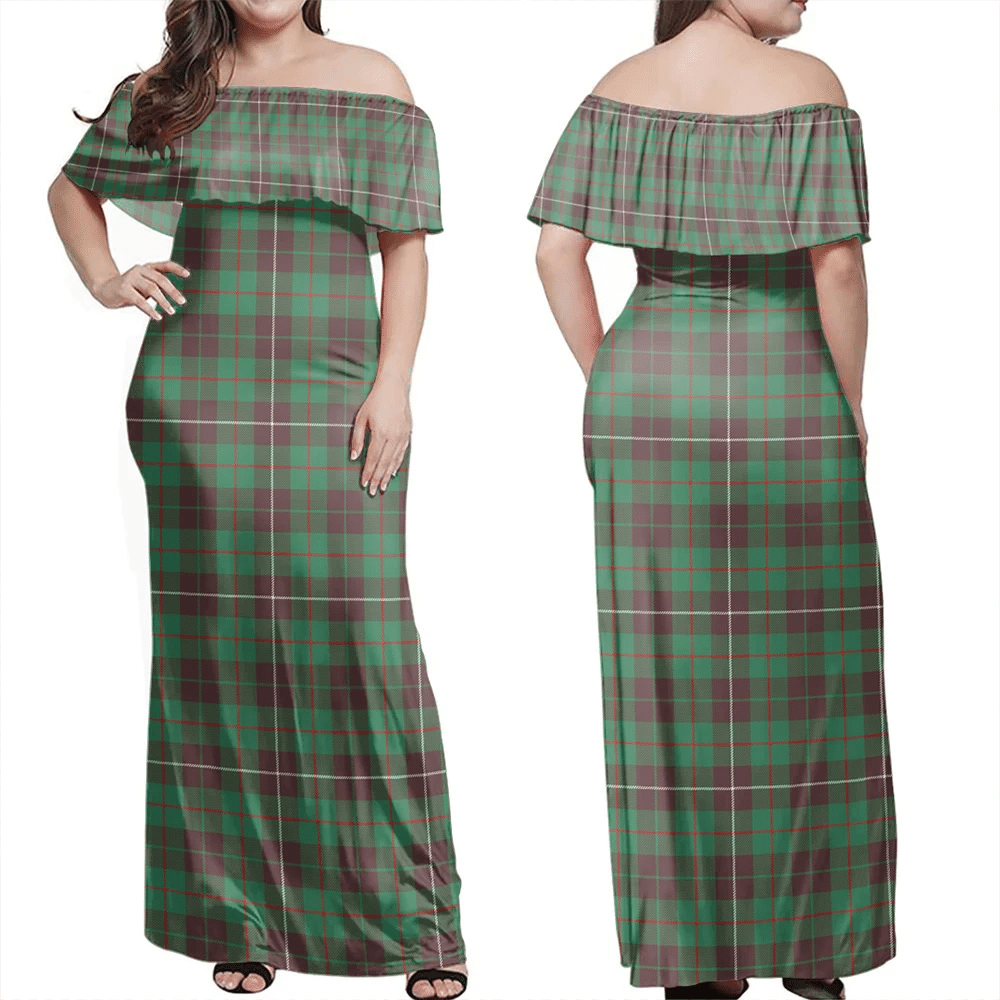 Clan MacKinnon Hunting Ancient Tartan Hawaii Dress UE66 Clan MacKinnon Tartan Hawaii Dress