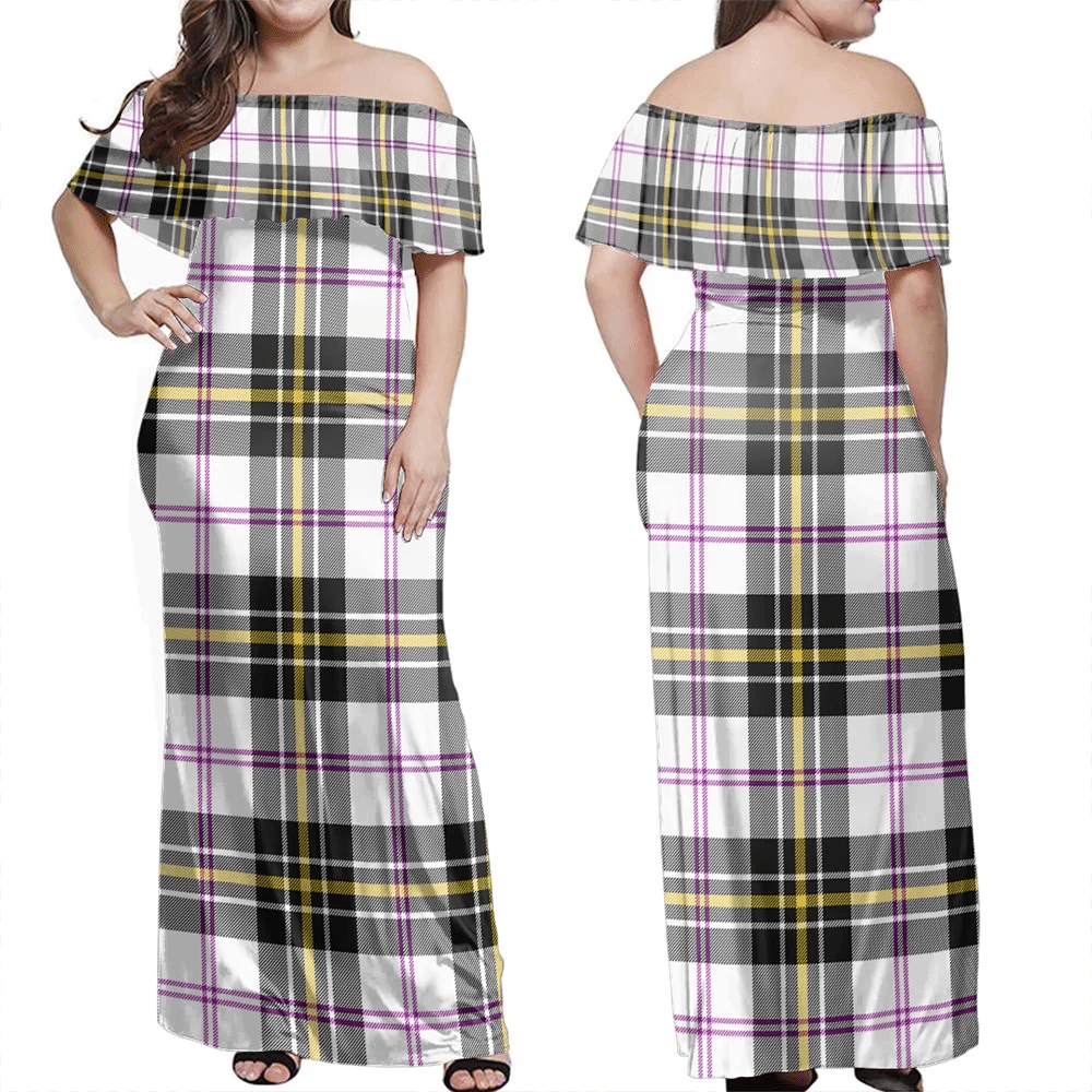 Clan MacPherson Dress Modern Tartan Hawaii Dress FX72 Clan MacPherson Tartan Hawaii Dress