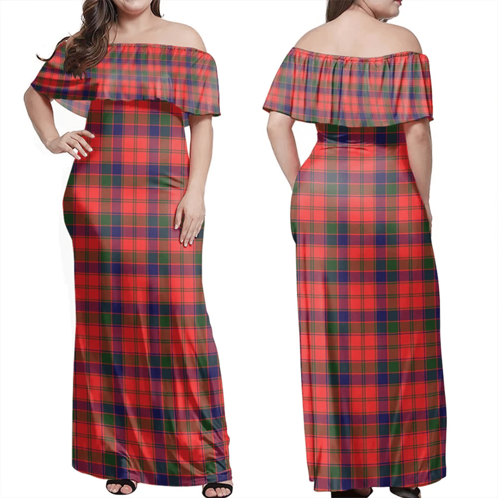 Clan Robertson Modern Tartan Hawaii Dress UI64 Clan Robertson Tartan Hawaii Dress