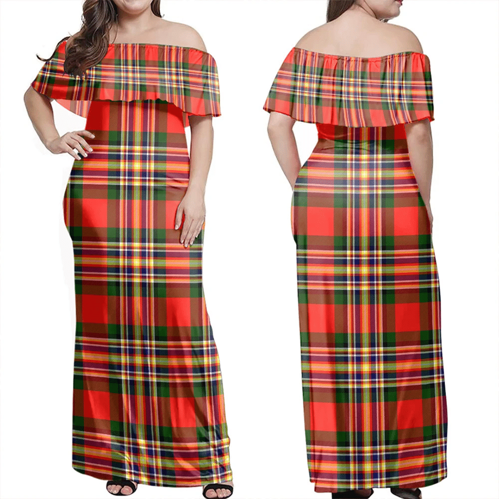 Clan MacGill Modern Tartan Hawaii Dress BA59 Clan MacGill Tartan Hawaii Dress