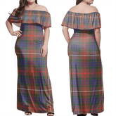 Clan Fraser Hunting Modern Tartan Hawaii Dress CF38 Clan Fraser Tartan Hawaii Dress