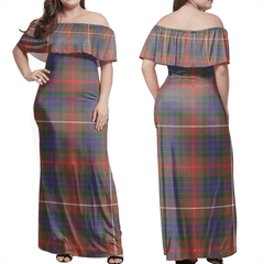 Clan Fraser Hunting Modern Tartan Hawaii Dress CF38 Clan Fraser Tartan Hawaii Dress