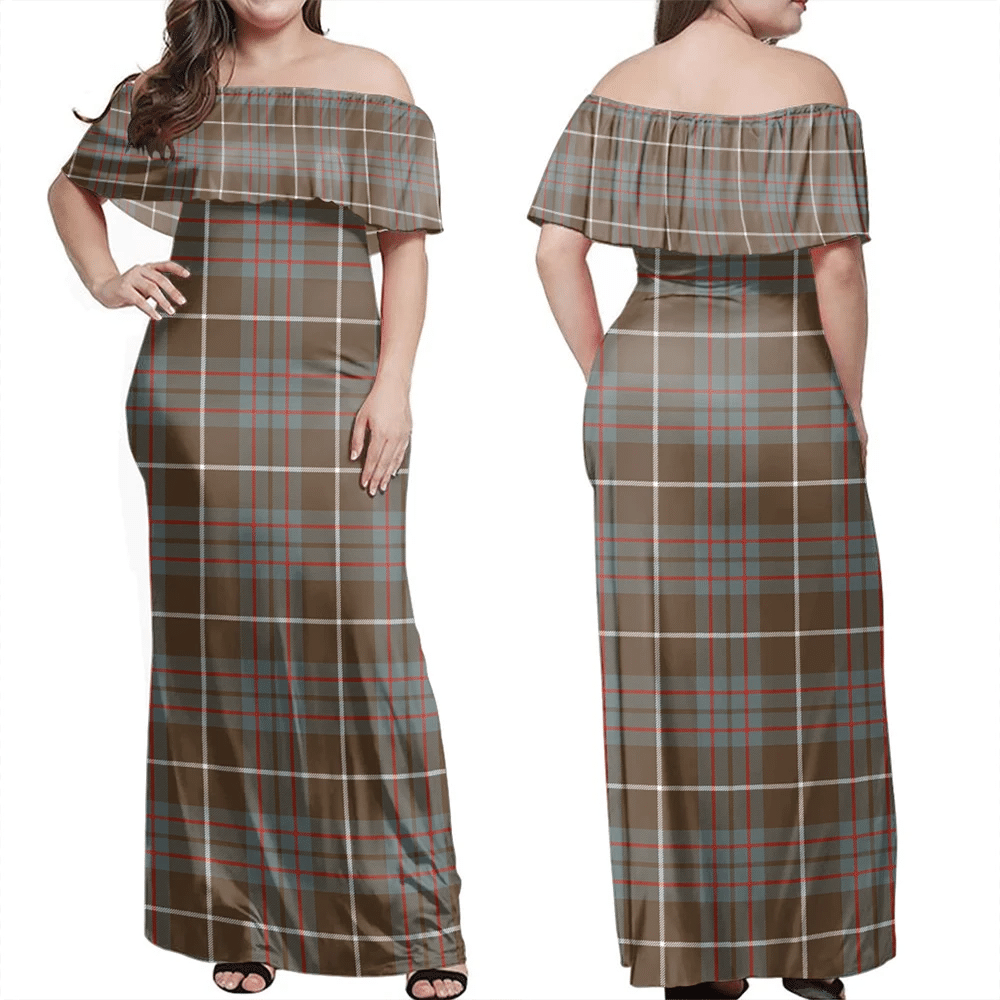 Clan MacIntyre Hunting Weathered Tartan Hawaii Dress QG86 Clan MacIntyre Tartan Hawaii Dress