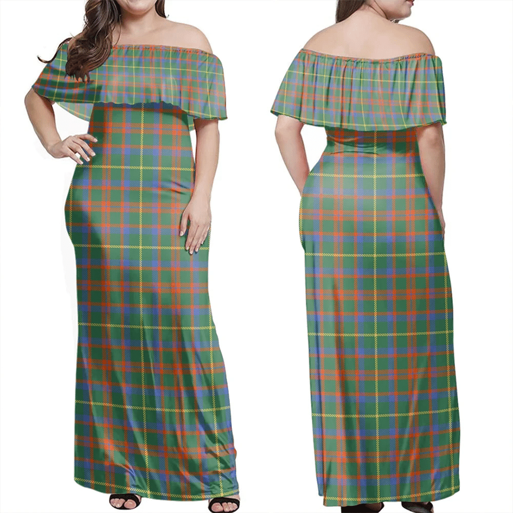 Clan MacKintosh Hunting Ancient Tartan Hawaii Dress GV19 Clan MacKintosh / MacIntosh Tartan Hawaii Dress