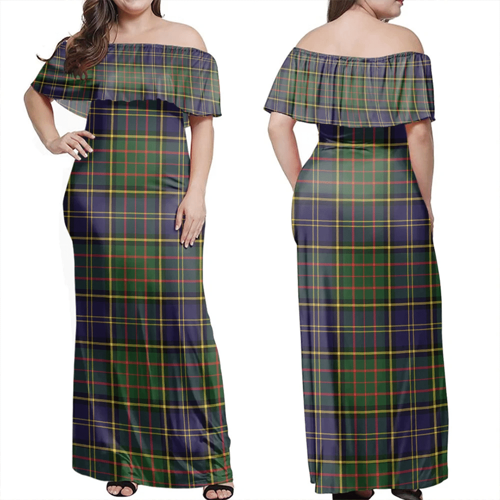 Clan MacMillan Hunting Modern Tartan Hawaii Dress ZX86 Clan MacMillan Tartan Hawaii Dress