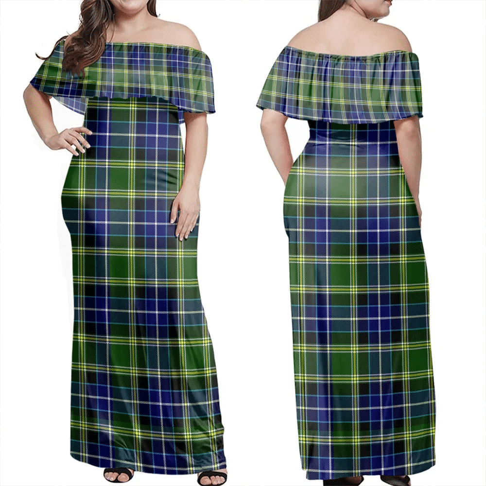 Clan MacKellar Tartan Hawaii Dress DS49 Clan MacKellar Tartan Hawaii Dress