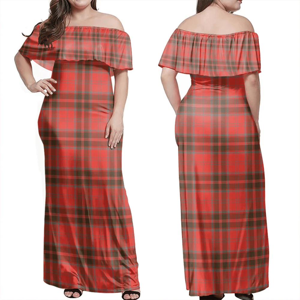 Clan Grant Weathered Tartan Hawaii Dress XM13 Clan Grant Tartan Hawaii Dress