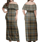 Clan Stewart Hunting Weathered Tartan Hawaii Dress BP33 Clan Stewart Tartan Hawaii Dress