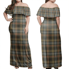 Clan Stewart Hunting Weathered Tartan Hawaii Dress BP33 Clan Stewart Tartan Hawaii Dress