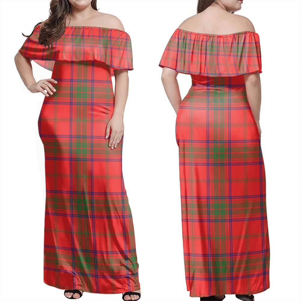 Clan Ross Modern Tartan Hawaii Dress FA75 Clan Ross Tartan Hawaii Dress