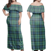 Clan MacNeil Of Colonsay Ancient Tartan Hawaii Dress BA44 Clan MacNeil / MacNeill Tartan Hawaii Dress