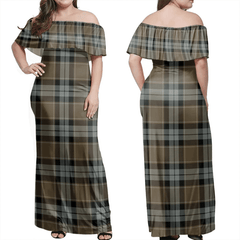 Clan Graham Of Menteith Weathered Tartan Hawaii Dress EM47 Clan Graham Tartan Hawaii Dress
