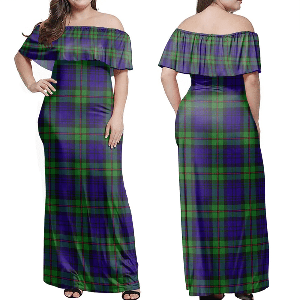 Clan MacKinlay Modern Tartan Hawaii Dress UK39 Clan Mackinlay Tartan Hawaii Dress