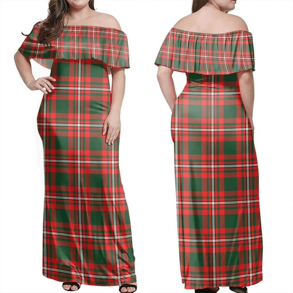 Clan Princess Margaret Tartan Hawaii Dress NP26 Clan Mar Tartan Hawaii Dress