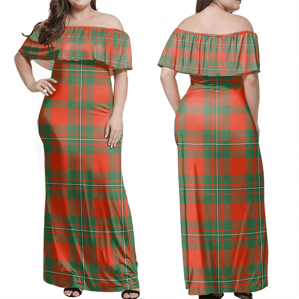 Clan MacGregor Ancient Tartan Hawaii Dress DV79 Clan MacGregor Tartan Hawaii Dress