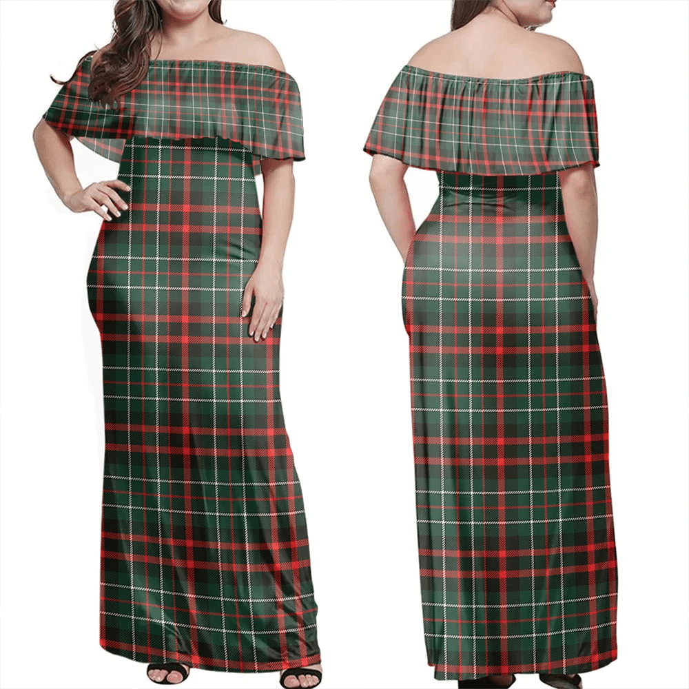 Clan MacDiarmid Modern Tartan Hawaii Dress KJ51 Clan MacDiarmid Tartan Hawaii Dress