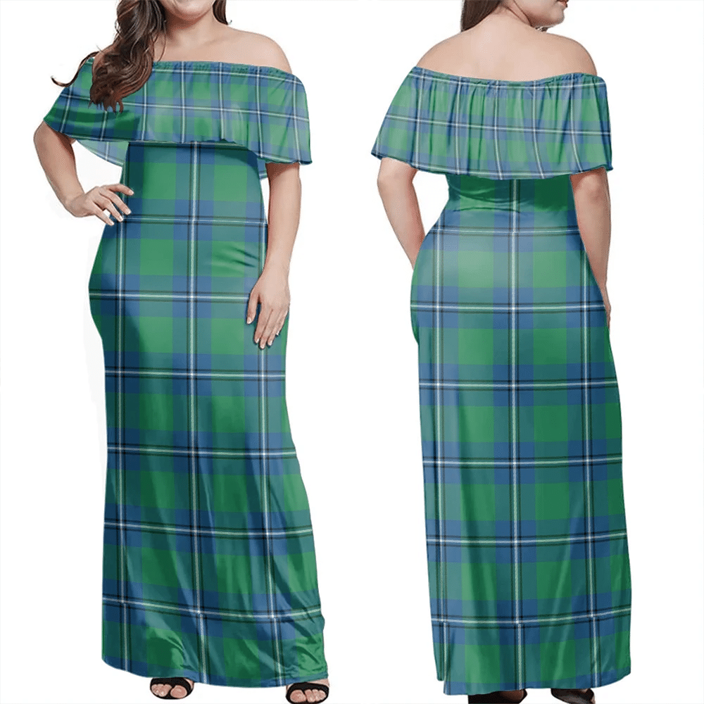 Clan Irvine Ancient Tartan Hawaii Dress AY49 Clan Irvine Tartan Hawaii Dress