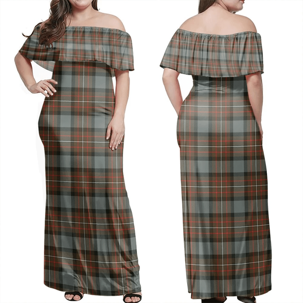 Clan Fergusson Weathered Tartan Hawaii Dress ML31 Clan Fergusson Tartan Hawaii Dress