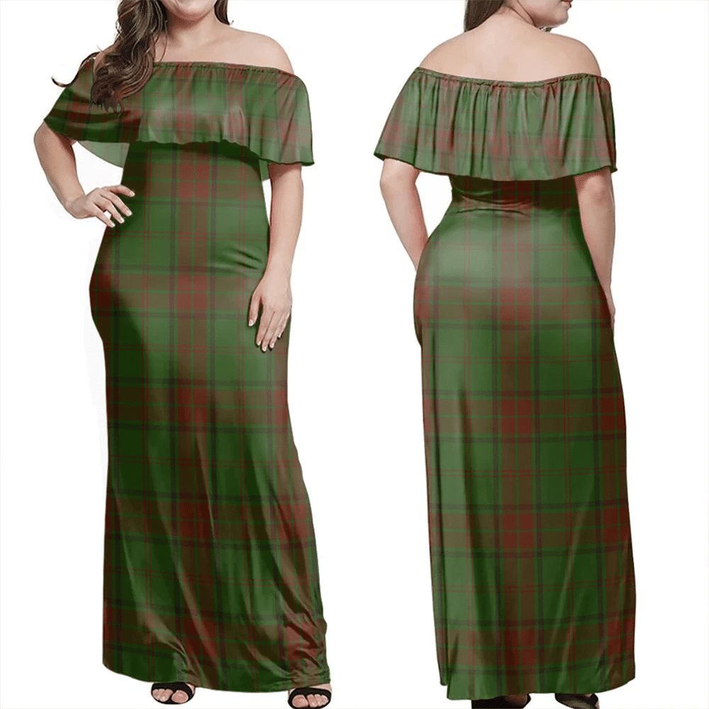 Clan Maxwell Hunting Tartan Hawaii Dress ML50 Clan Maxwell Tartan Hawaii Dress