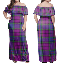 Clan Wardlaw Modern Tartan Hawaii Dress GV66 Clan Wardlaw Tartan Hawaii Dress