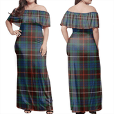 Clan Fraser Hunting Ancient Tartan Hawaii Dress IW18 Clan Fraser Tartan Hawaii Dress