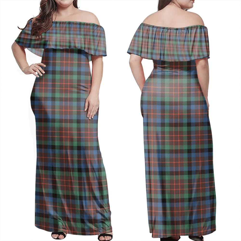 Clan MacDuff Hunting Ancient Tartan Hawaii Dress DC55 Clan MacDuff Tartan Hawaii Dress
