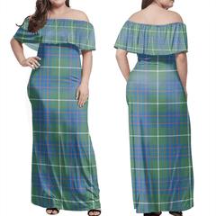 Clan MacIntyre Hunting Ancient Tartan Hawaii Dress TC16 Clan MacIntyre Tartan Hawaii Dress