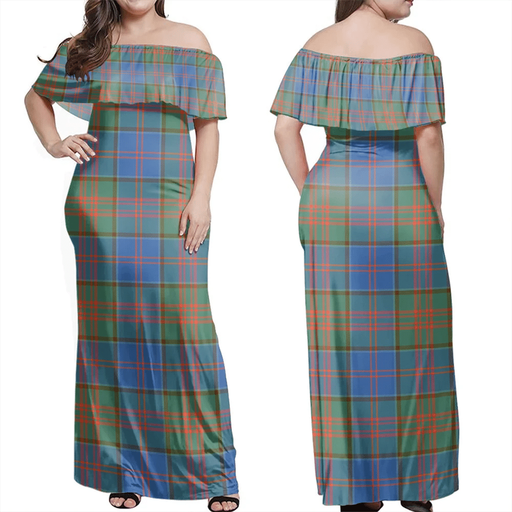 Clan Stewart Of Appin Hunting Ancient Tartan Hawaii Dress XQ94 Clan Stewart of Appin Tartan Hawaii Dress