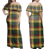 Clan MacMillan Old Modern Tartan Hawaii Dress VK58 Clan MacMillan Tartan Hawaii Dress