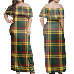 Clan MacMillan Old Modern Tartan Hawaii Dress VK58 Clan MacMillan Tartan Hawaii Dress