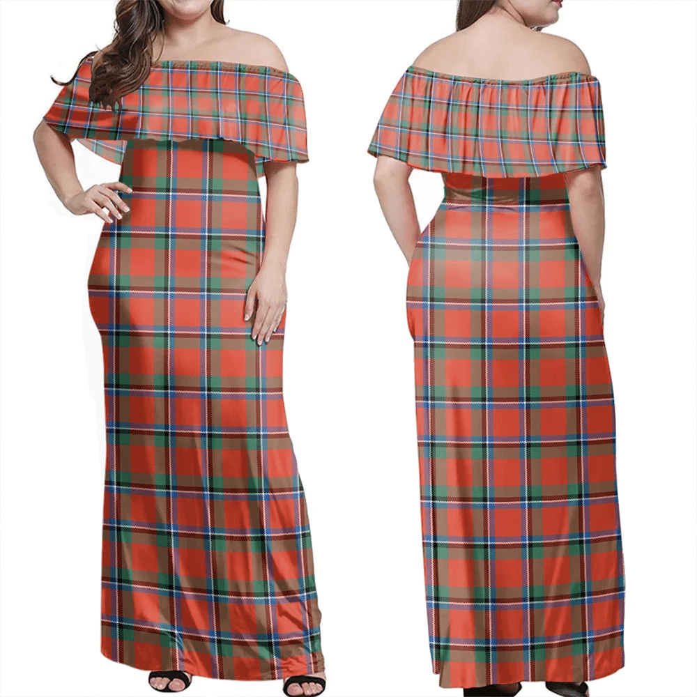 Clan Sinclair Ancient Tartan Hawaii Dress RU93 Clan Sinclair Tartan Hawaii Dress
