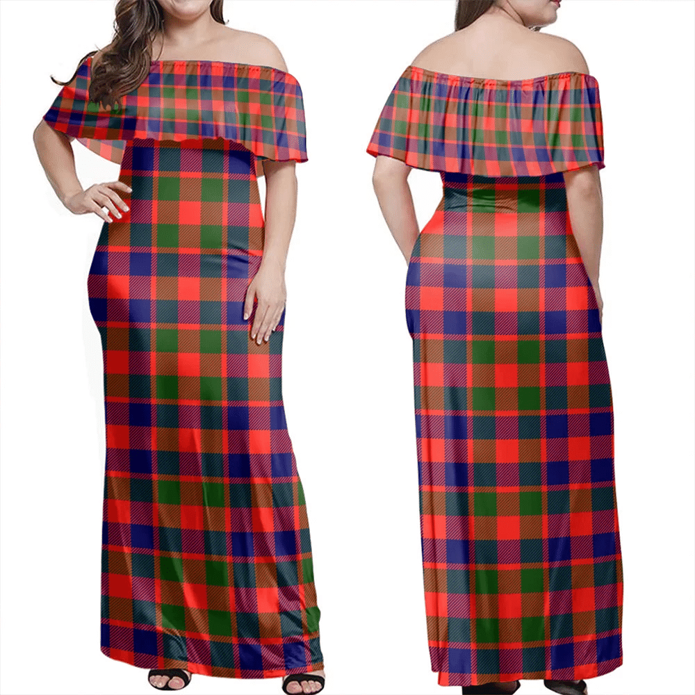 Clan Gow Modern Tartan Hawaii Dress NF57 Clan Gow Tartan Hawaii Dress