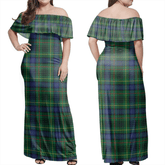Clan Stewart Hunting Modern Tartan Hawaii Dress WP77 Clan Stewart Tartan Hawaii Dress