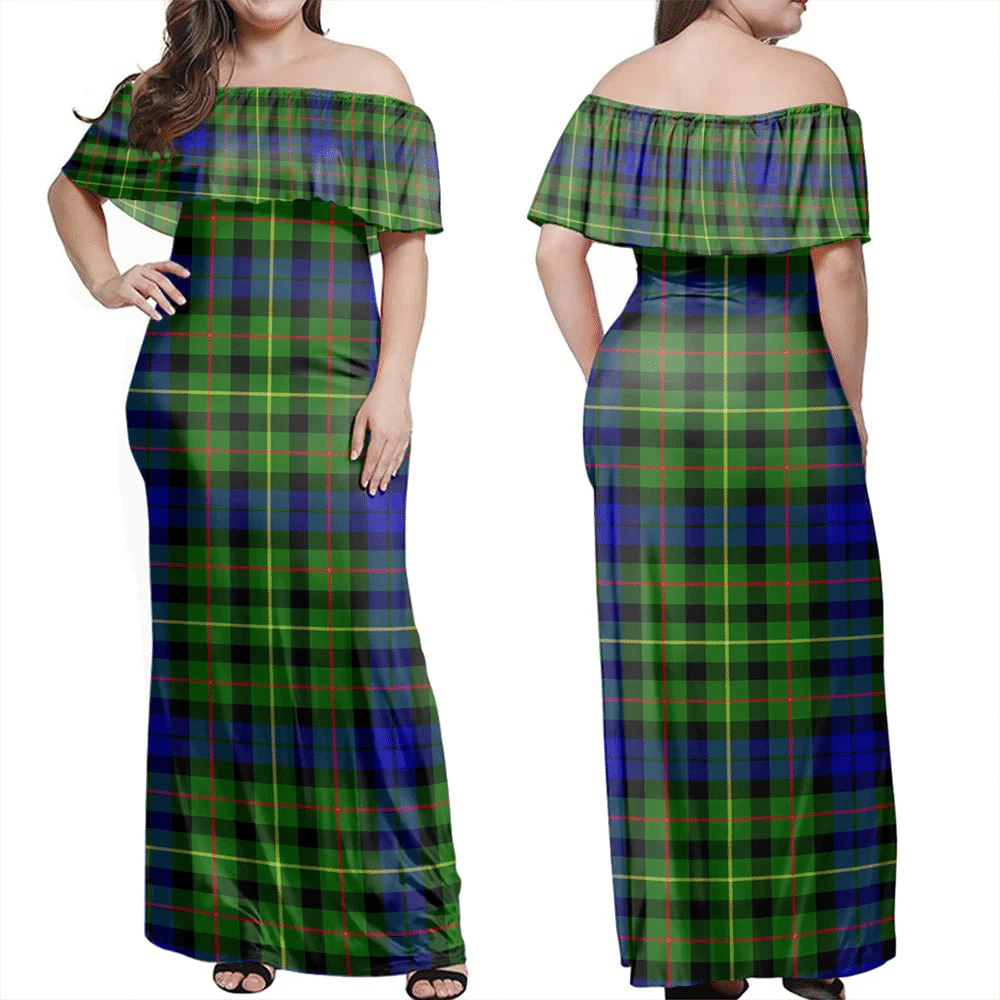 Clan Rollo Modern Tartan Hawaii Dress BY27 Clan Rollo Tartan Hawaii Dress