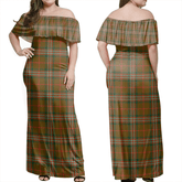 Clan Scott Brown Modern Tartan Hawaii Dress VF55 Clan Scott (Scott Tartan) Tartan Hawaii Dress