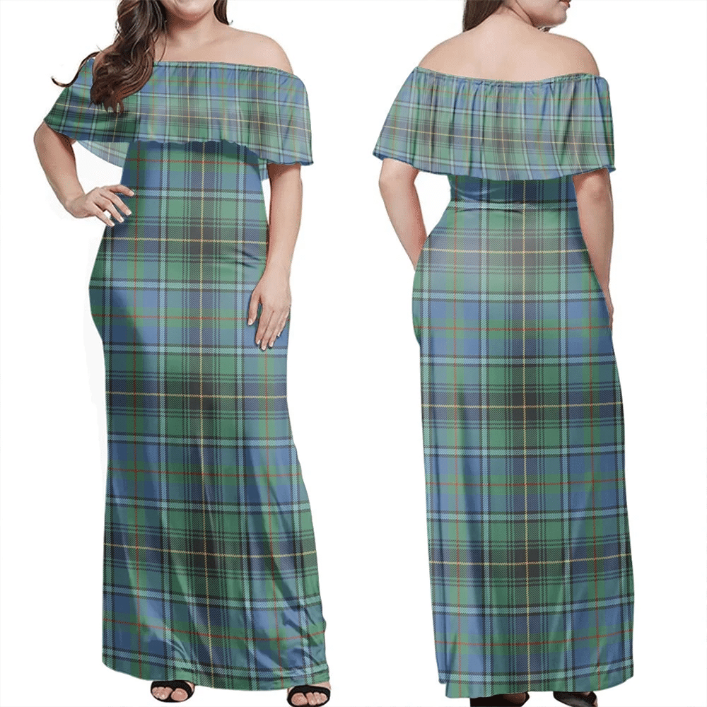 Clan MacInnes Ancient Tartan Hawaii Dress ZB29 Clan MacInnes Tartan Hawaii Dress