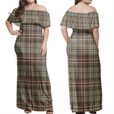 Clan Scott Green Weathered Tartan Hawaii Dress RD27 Clan Scott (Scott Tartan) Tartan Hawaii Dress