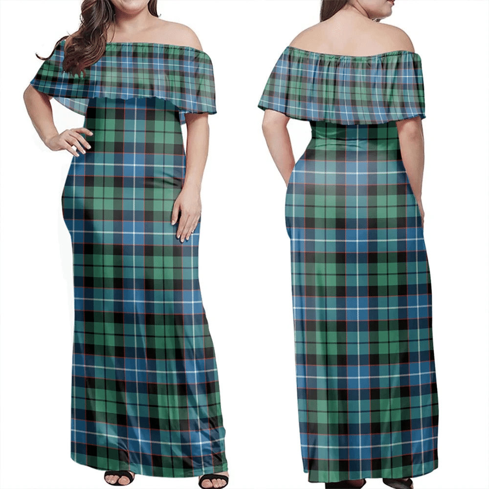 Clan Clan Galbraith Ancient Tartan Hawaii Dress IX90 Clan Rait Tartan Hawaii Dress