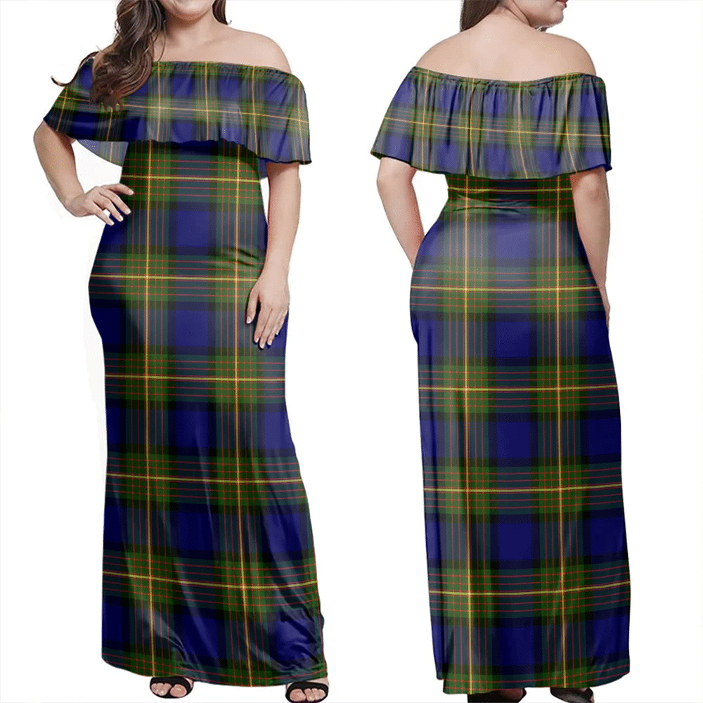 Clan More (Muir) Tartan Hawaii Dress DG12 Clan Muir_More Tartan Hawaii Dress