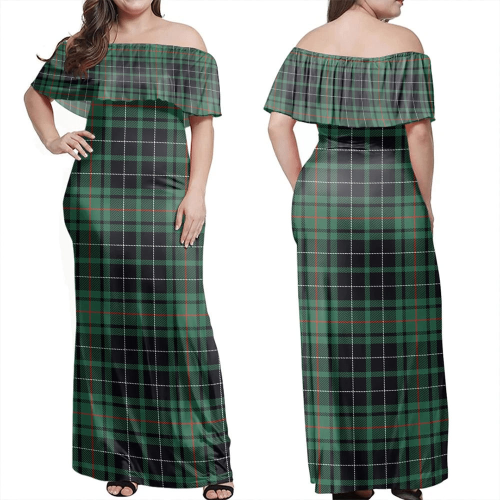 Clan MacAulay Hunting Ancient Tartan Hawaii Dress UQ93 Clan MacAulay Tartan Hawaii Dress