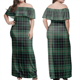 Clan MacAulay Hunting Ancient Tartan Hawaii Dress UQ93 Clan MacAulay Tartan Hawaii Dress