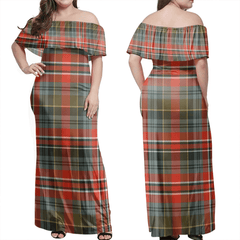 Clan MacPherson Weathered Tartan Hawaii Dress QS51 Clan MacPherson Tartan Hawaii Dress