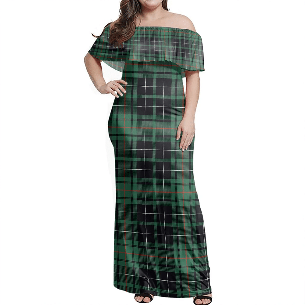 Clan MacAulay Hunting Ancient Tartan Hawaii Dress UQ93 Clan MacAulay Tartan Hawaii Dress